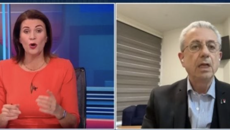 شكاوى ضد مذيعة قناة TALK بسبب صراخها على ضيفها الفلسطيني مصطفى البرغوثي