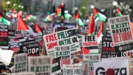ناشطة بريطانية: حكومتنا تكذب علينا وقصفها لليمن متعلق بما يحدث في فلسطين