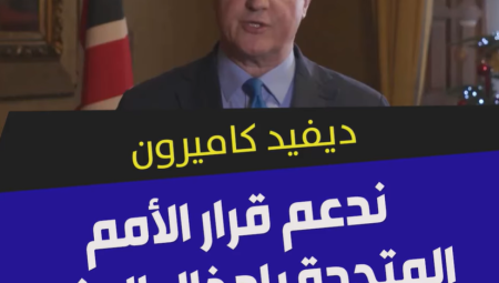 ديفيد كاميرون: قرار الأمم المتحدة بإدخال المزيد من المساعدات إلى غزة جيد والمملكة المتحدة تبذل كل ما في وسعها لتحقيق ذلك