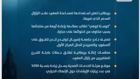 موجز أخبار بريطانيا من موقع ومنصة عرب لندن  الأحد: 10 سبتمبر/ أيلول 2023