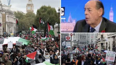 حفيد تشرشل: المسيرات المناصرة لفلسطين ليست مسيرات كراهية ويجب عدم حظرها