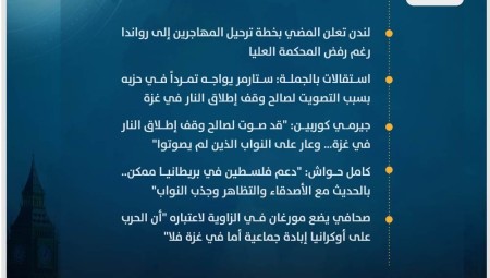 موجز أخبار بريطانيا من موقع ومنصة عرب لندن/ الخميس: 16 نوفمبر/ تشرين الثاني 2023