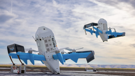 أمازون تطلب إذنًا لإطلاق خدمة توصيل بالطائرات المسيّرة في شمال شرق إنجلترا!