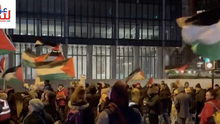 احتجاجات في لندن بسبب العدوان الإسرائيلي على مستشفى كمال عدوان