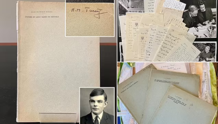 بيع أوراق آلان تورينغ العلمية من ثلاثينيات القرن الماضي مقابل 465 ألف جنيه إسترليني