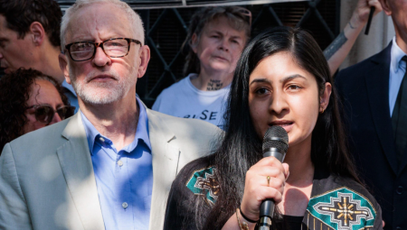 انطلاق حملة جمع التبرعات للحزب اليساري الجديد بقيادة زارا سلطانة وجيريمي كوربين