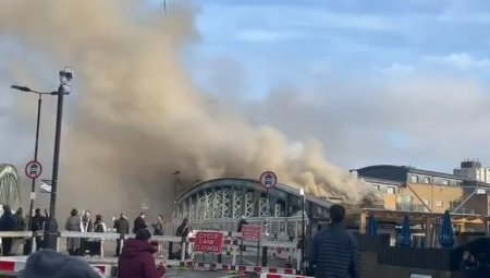 حريق قرب محطة يوستون يُغلق خط الساحل الغربي الرئيسي ويعطّل حركة القطارات