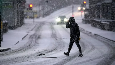 ثلوج مبكرة متوقعة في بريطانيا تمتد لمسافة 169 ميلاً